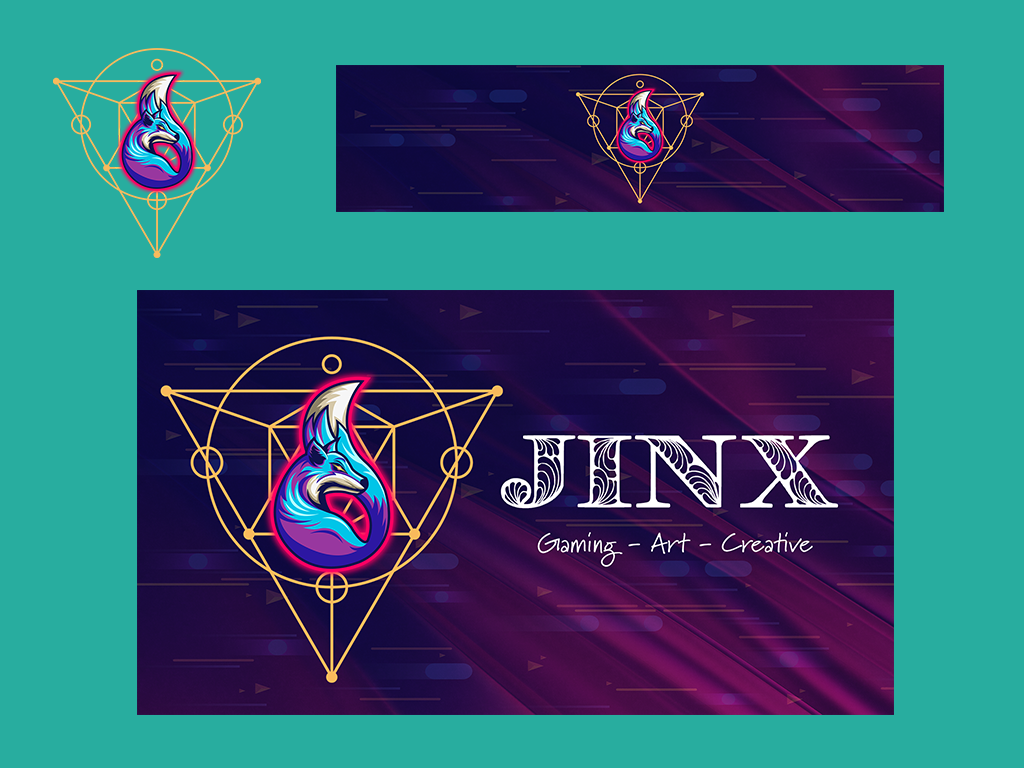 Twitch Jinx - Banner | Overlay | Logo